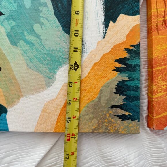 2 Piece Bundle Artwork Graphic Canvas Baby Room Nursey Kid Room Outdoors Forest - Picture 8 of 9